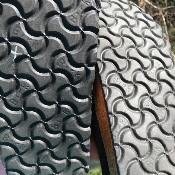 Birkenstock Black Leather Buckley Shearling Clog Size 7/7.5 - Picture 12 of 12